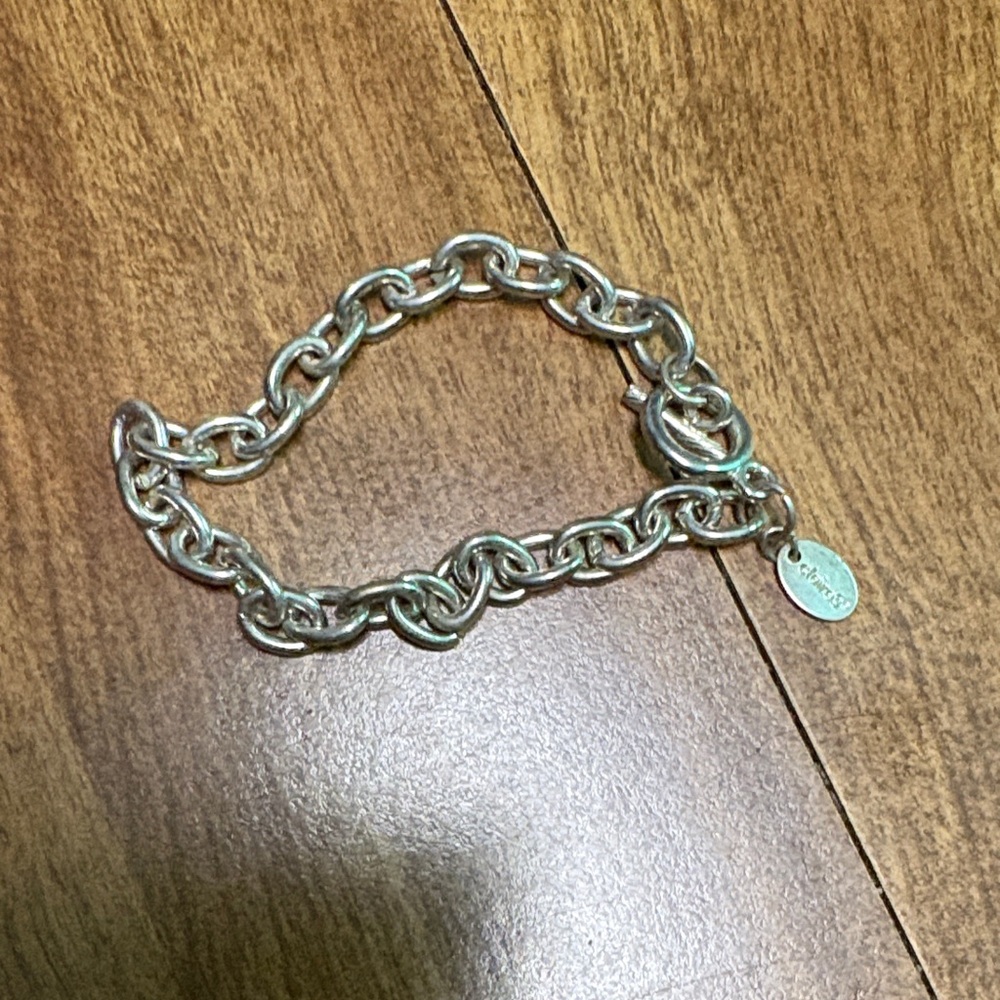 Faux Silver Chain Bracelet from Claire’s